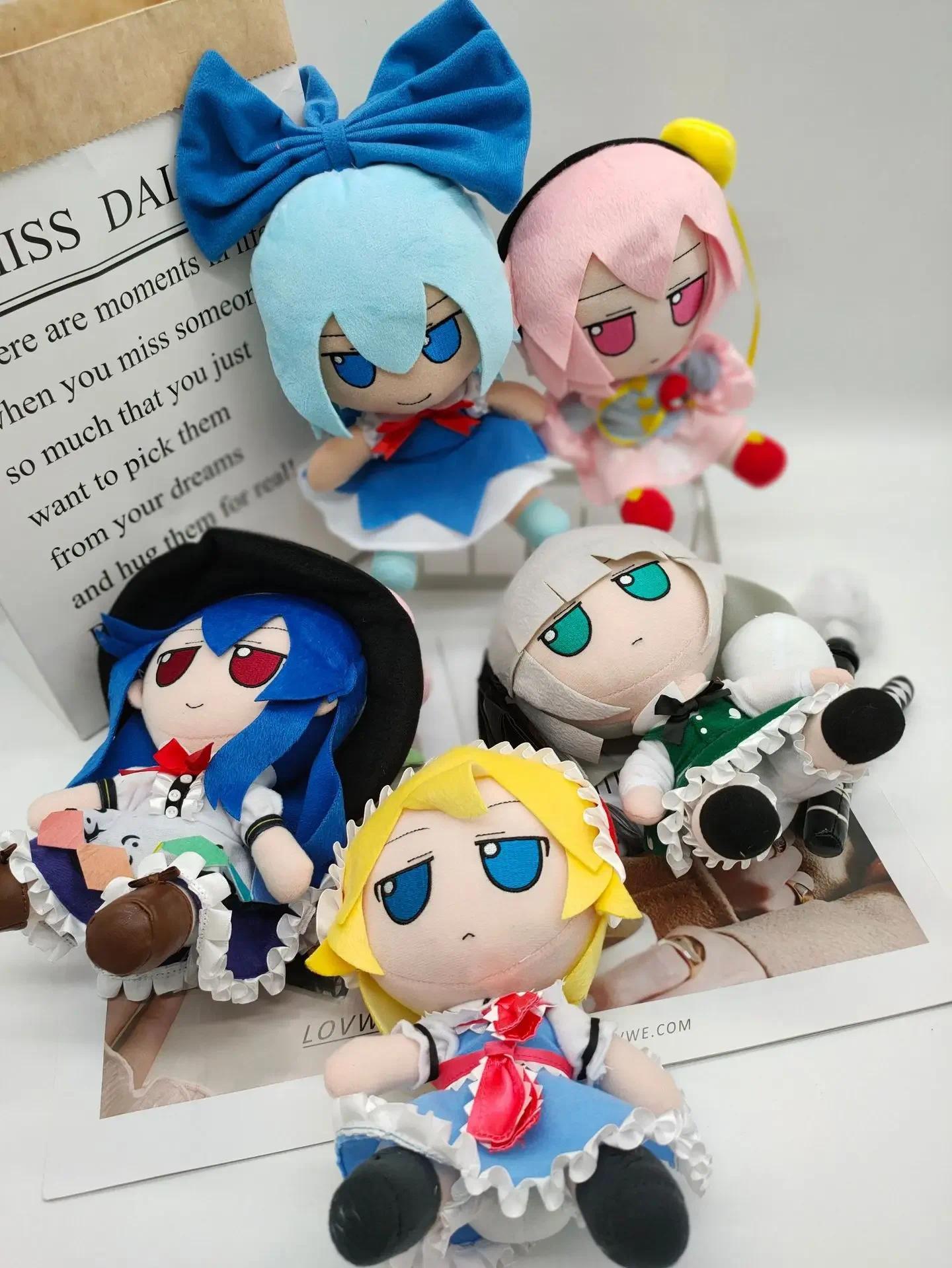 20CM Anime TouHou Project Smoke Plush Toys Kochiya Sanae Izayoi Sakuya Lolita Stuffed Dolls Plushie Pillow Figure Christmas Gift