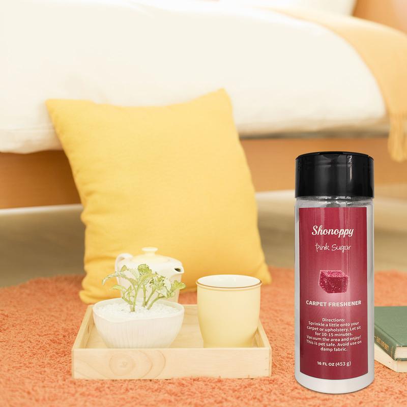 Scented Home&Pet Carpet Freshener Deodorizing - Upholstery Deodorizer Powder Mop Soap, Household Perfume Fragrance Deodorizer and Cleaner (16oz/453g)