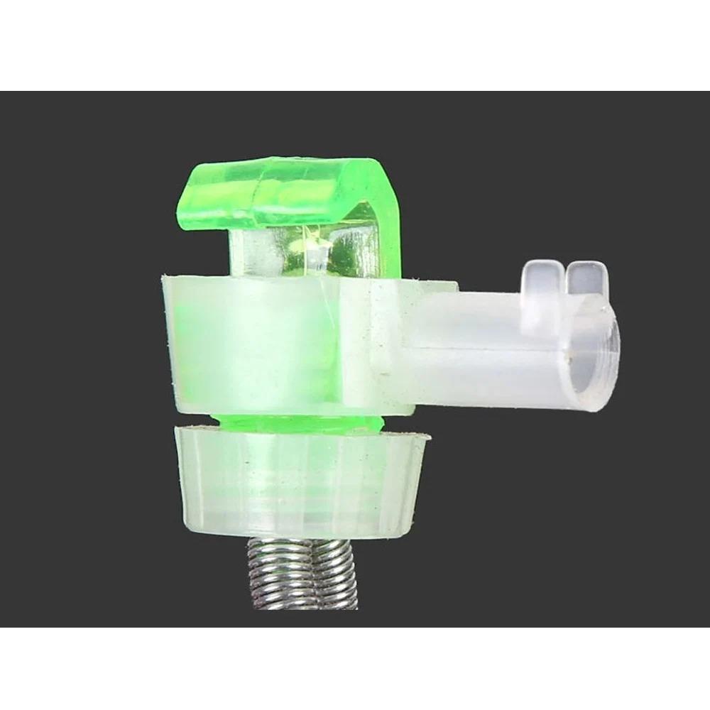 High Sensitivity LED Bite Alarm with Night Glow, Spiral Lock Rod Tip Design, Portable Fish Detector Alert, Professional Fishing Gear Upgrade Tool for Night Sea and River Fishing