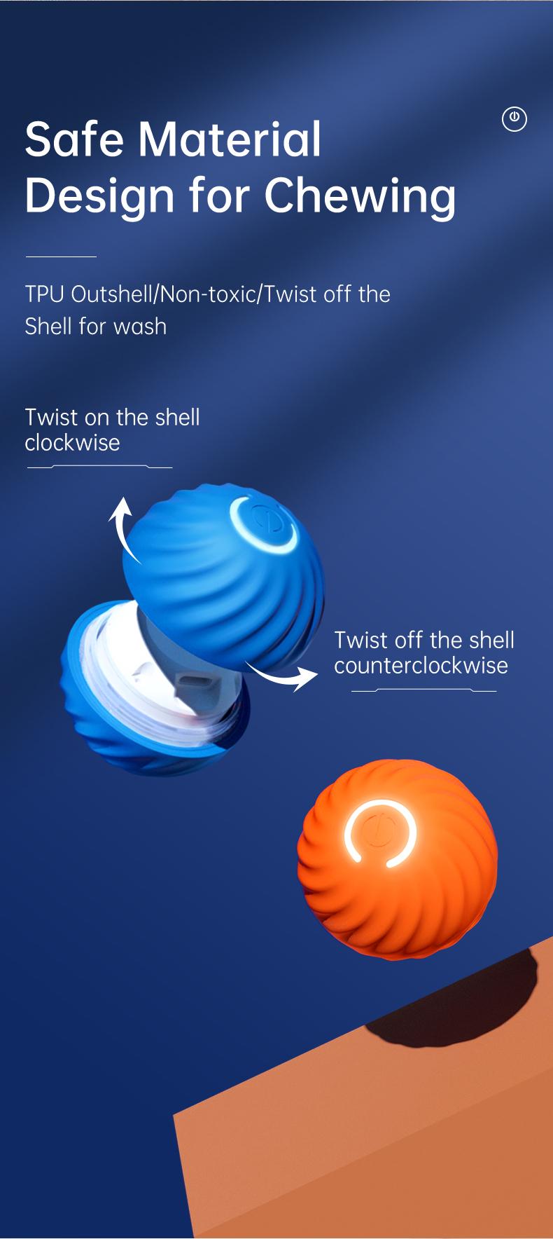 TikTokShopBlackFriday, Petgravity Interactive Dog Toys Dog Bouncing Ball, Dog Jumping Ball, Motion Activated Automatic Bouncing Ball Toys for Small/Medium Dogs, USB Rechargeable Pet Toys