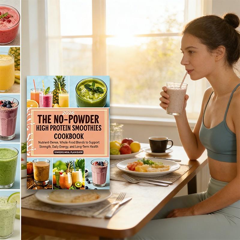 The No-Powder High Protein Smoothies Cookbook 2026: Nutrient-Dense, Whole-Food Blends to Support Strength, Daily Energy, and Long-Term Health