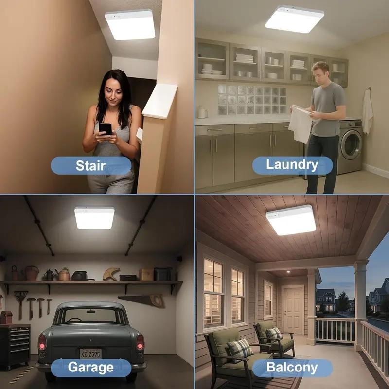 Rechargeable Motion Sensor Closet Light with Remote Control, 6000mah Battery, 400lm Brightness, 3 Color Modes, Magnetic Design for Indoor Lighting, Magnetic Closet Lights