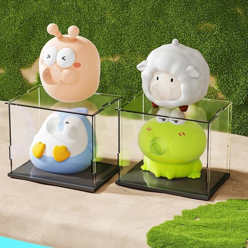 Cute Animal Spitting Bubbles Squish Squeeze Toy, Anxiety Stress Relief Sensory Antistress Toys, Adult Birthday Christmas Gift
