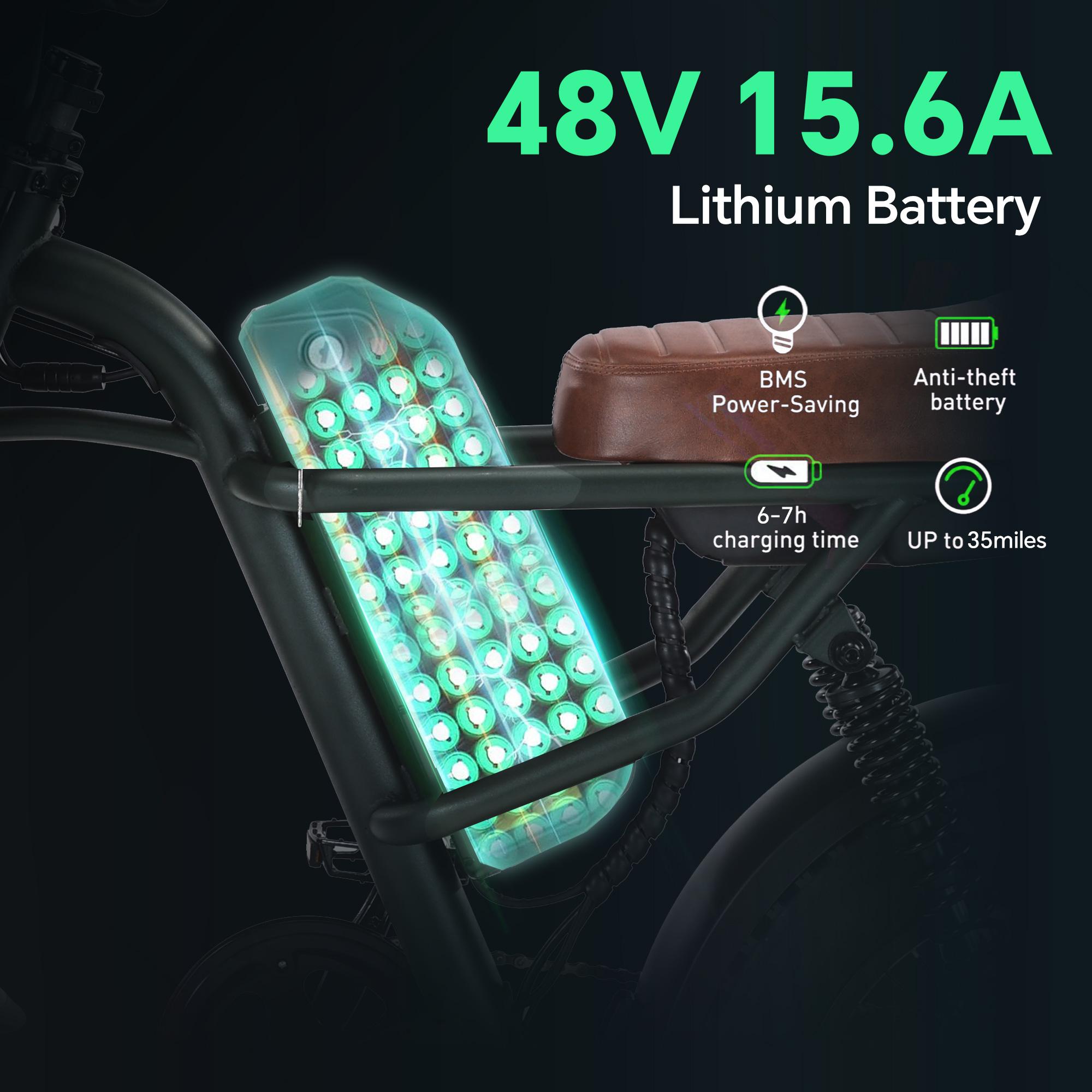 Electric Bike,Equipped withHigh Carbon Steel Frame, Full SuspensionSystem,28mph Top Speed,48V 1000W, PedalAssist Range of 30-70 Miles,16-lnch All-TerrainTires,Off-Road Motorcycle. Ebike cool and stylish