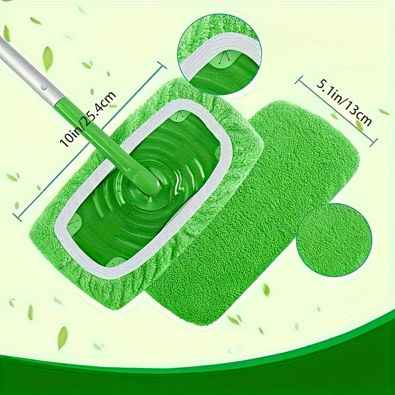Reusable Floor Mop Pads Set, Washable Durable Polyester Microfiber, Strong Absorbent, Dry Wet Use, Compatible with Standard Mops, Microfiber Mop Heads, Microfiber Mop Refill