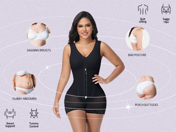 JOSHINE SHAPER Fajas Moldeadoras Tummy Control Shapewear for Women Tummy Tuck Compression Garment Postpartum Stage 2/3 Body Shaper JOSHINE SHAPER Fajas Moldeadoras Tummy Control Shapewear for Women Tummy Tuck Compression Garment Postpartum Stage 2/3 Body Shaper
