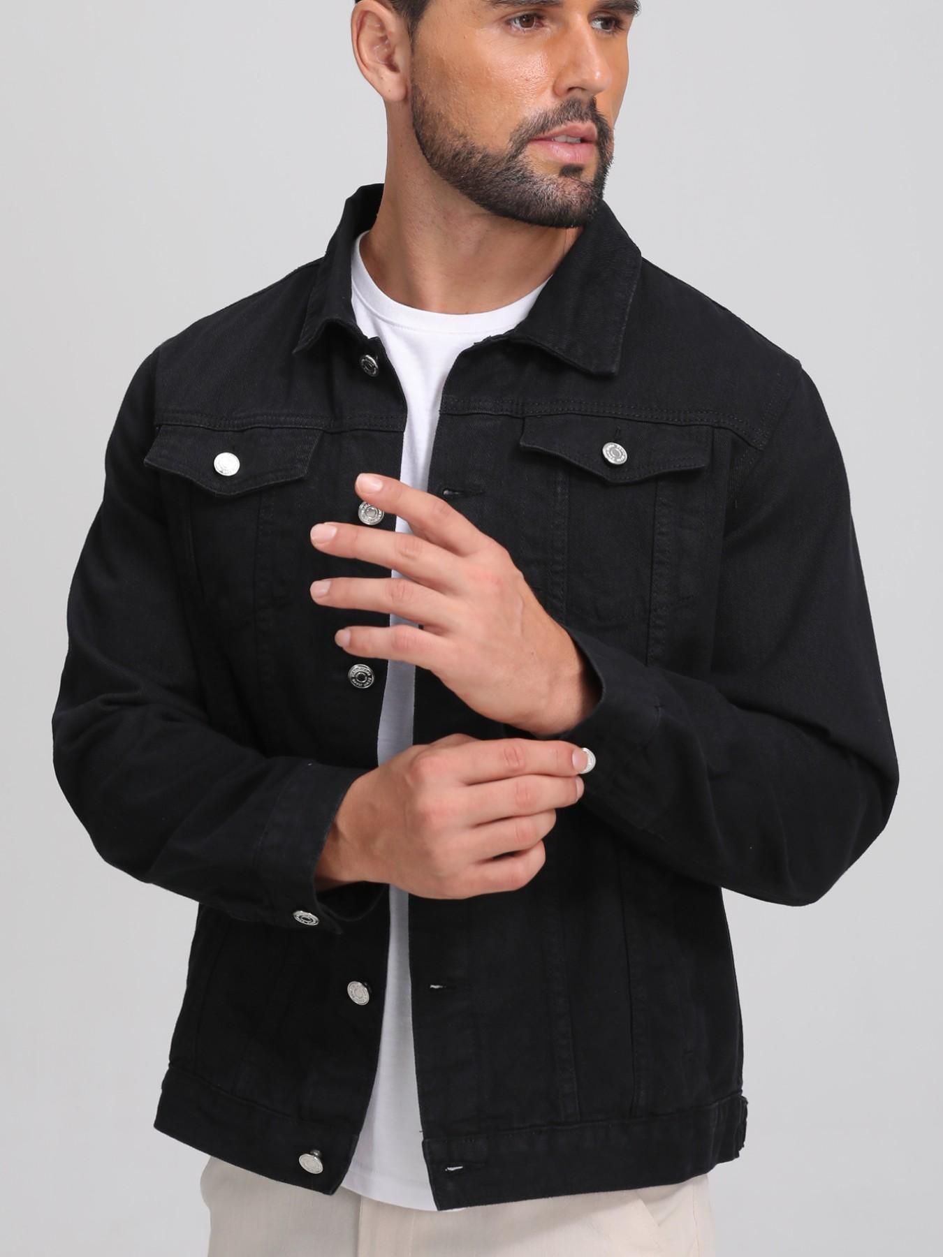New Spring Autumn Men's Denim Jacket, Notch Lapel Fashion Casual Trendy Workwear, Street Style Leisure Coat Top, Streetwear