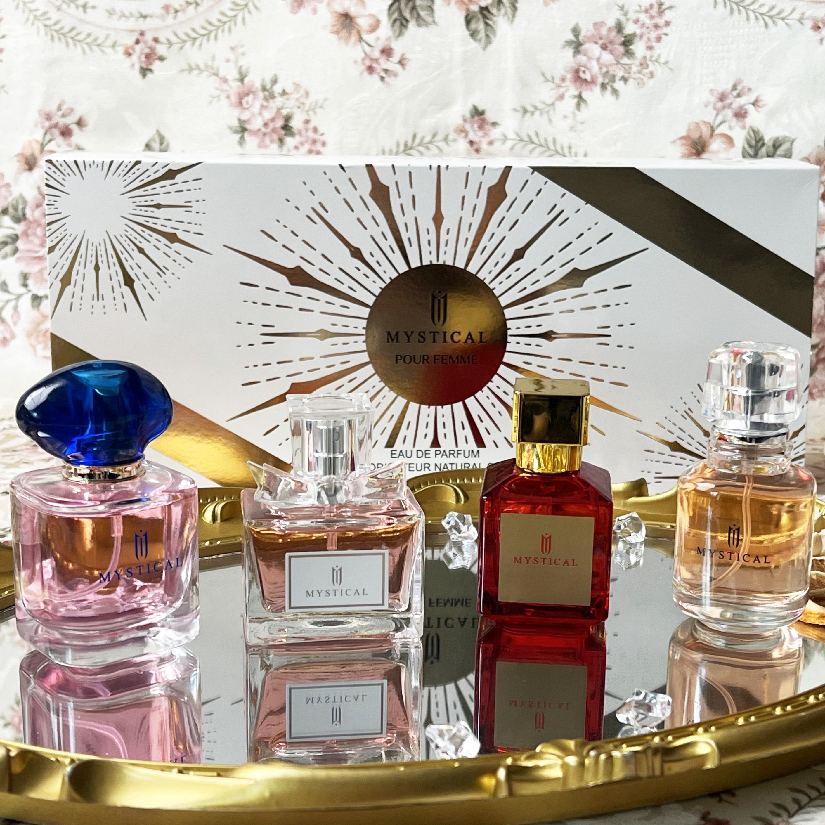 Women’s perfume set - Floral and fruity scent fragrance - For daily ues or gift,Valentine's Day - 30ml*4