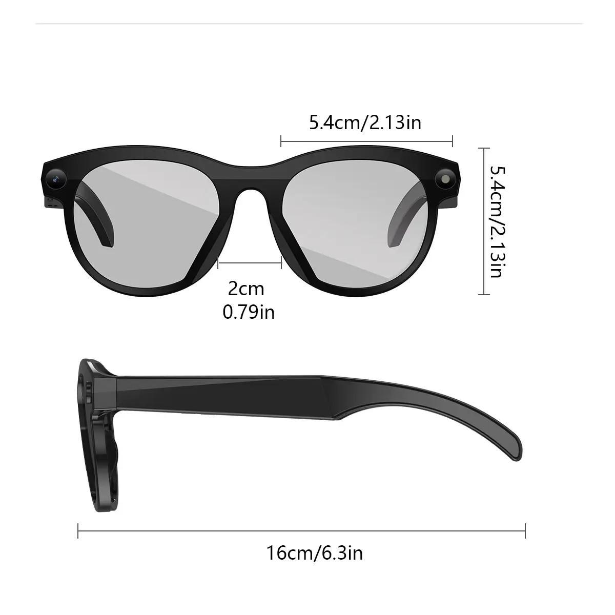 Smart Ai Glasses, Wireless Music & Call Function, Fashionable Design, High-Quality Audio, Ideal Gift for Christmas & Holidays