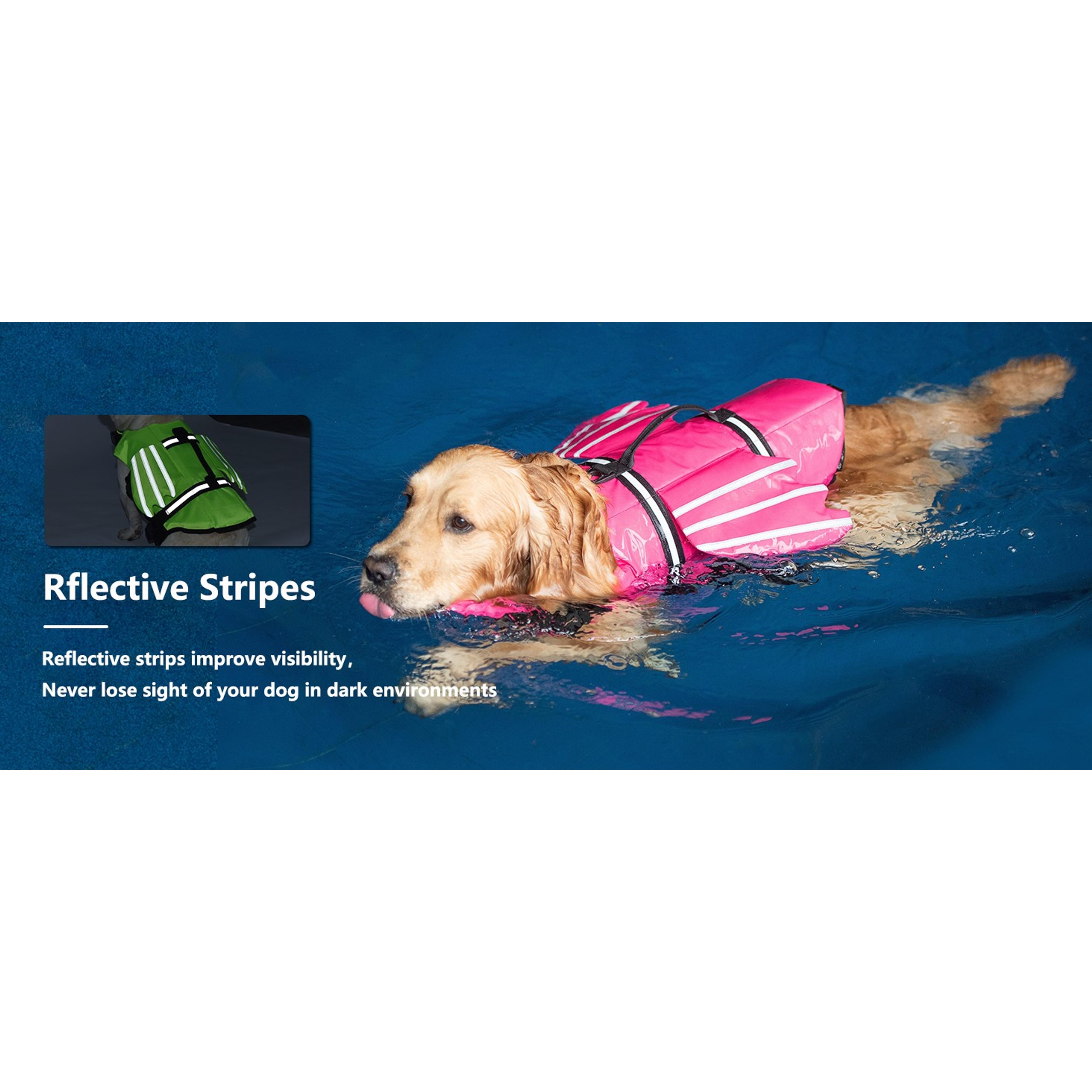 Dog Life Jacket, Cute Wings Adjustable Dog Life Vest with Chin Float and Handle for Swimming Boating Reflective High Buoyancy Swim Float Vest for Small Medium Large Dogs (Pink, M) Dog Life Jacket, Cute Wings Adjustable Dog Life Vest with Chin Float and Handle for Swimming Boating Reflective High Buoyancy Swim Float Vest for Small Medium Large Dogs (Pink, M)