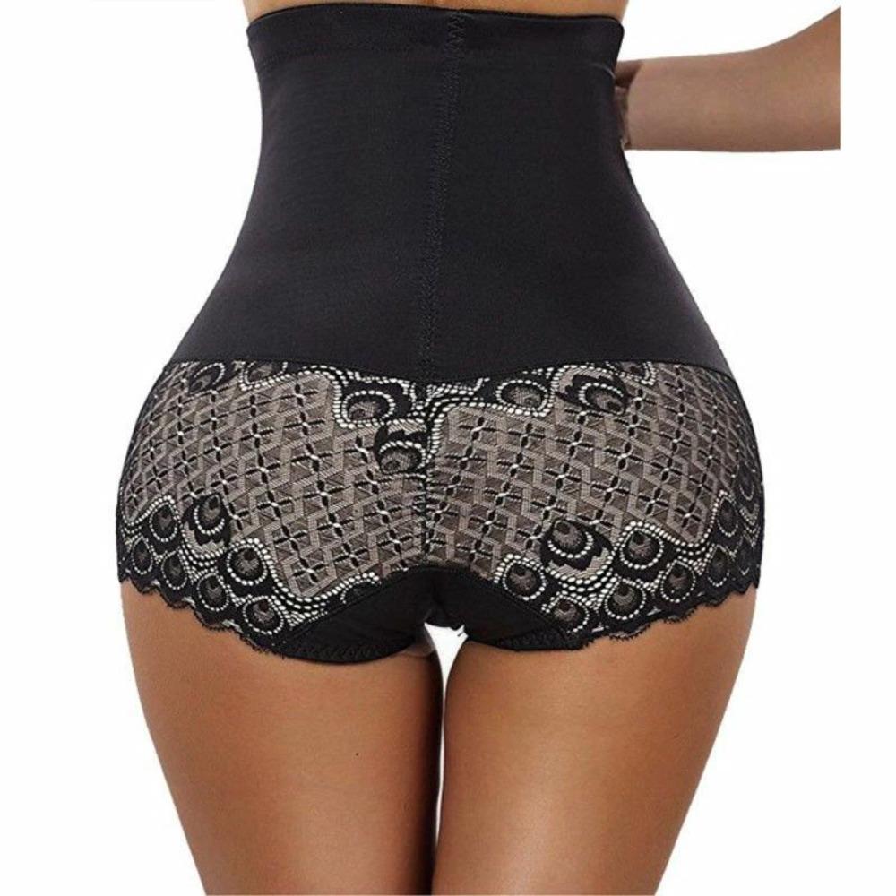 Women Tummy Control Shapewear Panties High Waist Body Shaper Underwear Lace Shaping Girdle Briefs