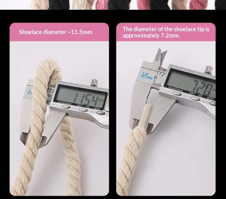 Handmade Viscose Rope Braided Shoelaces - Jute Look, Durable Lace Core, Thick, Abrasion Resistant, Casual Shoe Accessories for Sport Shoes, Back to School, Abrasion Resistant Shoelaces