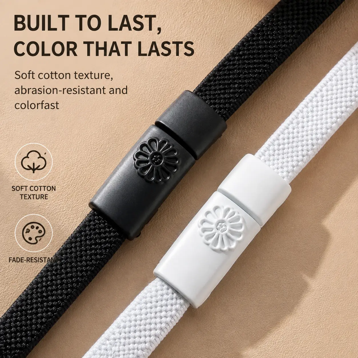 Elastic Flat No-Tie Shoelaces for Adults and Kids – White Stretchable Slip-On Replacement Laces for Sneakers, Running Shoes, and Casual Footwear – Secure Fit, Easy Installation, Durable Polyester Blend