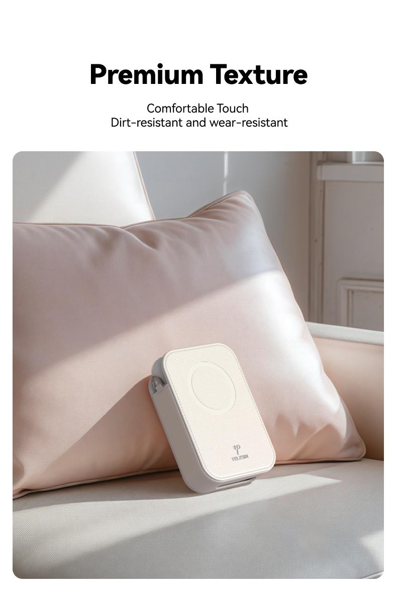 【TikTokShopFallDealsForYou】TELESIN Instant Camera Kit – Bluetooth Pocket Photo Printer with Magnetic Case, ZINK Inkless Printing, Adhesive Photos, Works with Foldable Phones, Perfect On-the-Go Gift for Moms