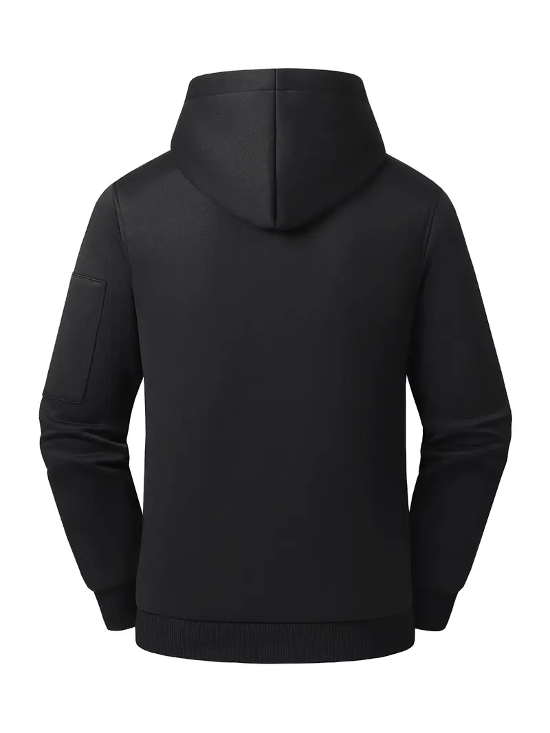 Men's 26 Heating‑Zones Half‑Zip Heated Hoodie, USB Powered Electric Heating Pullover Hooded Sweatshirt with Heating Panels on Hood, Shoulders, Back & Belly, Zipper Arm Pocket, Winter Warm Top, Hoodie with Pockets (Power Bank NOT Included) Men's 26 Heating‑Zones Half‑Zip Heated Hoodie, USB Powered Electric Heating Pullover Hooded Sweatshirt with Heating Panels on Hood, Shoulders, Back & Belly, Zipper Arm Pocket, Winter Warm Top, Hoodie with Pockets (Power Bank NOT Included)