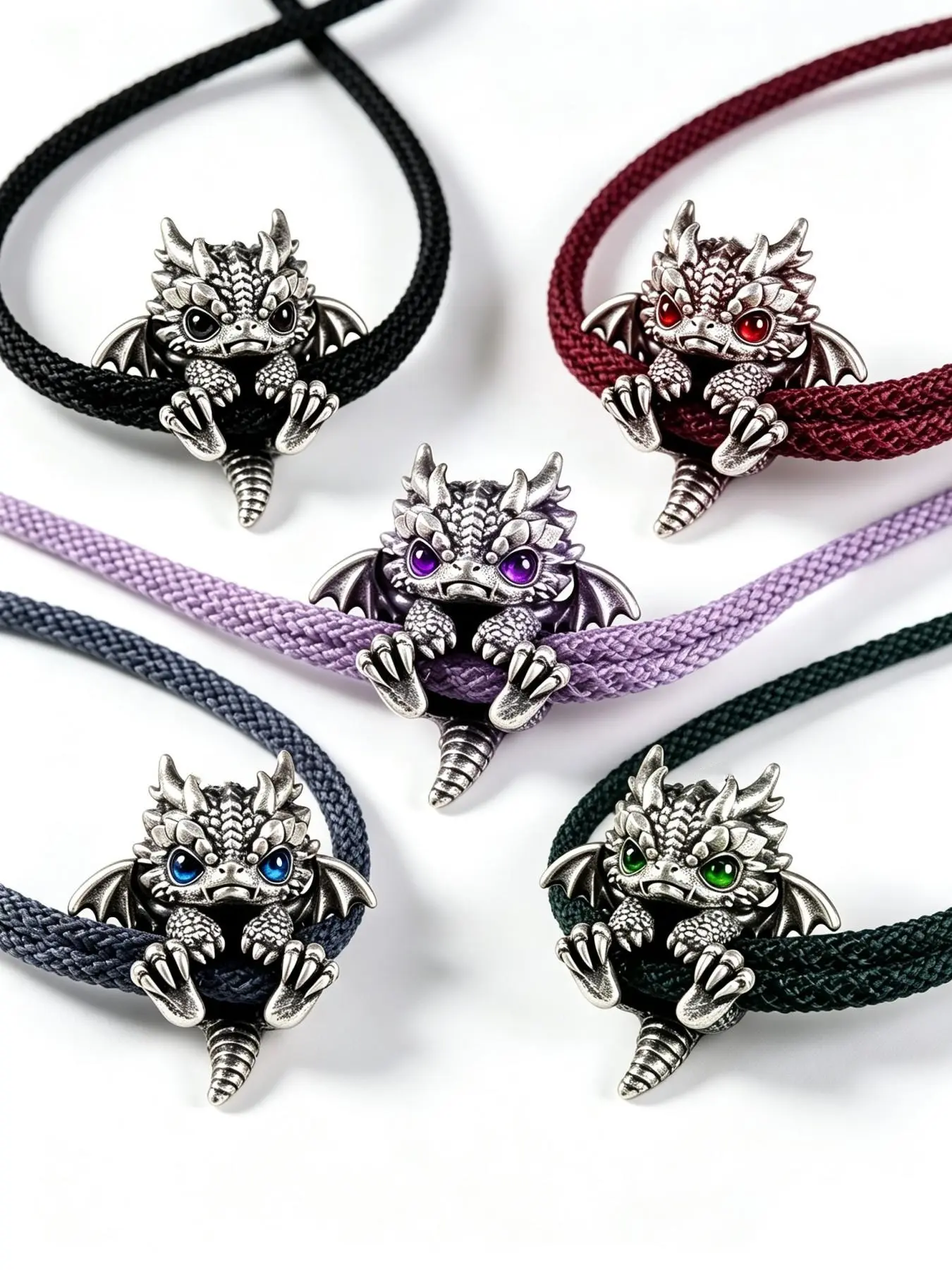 5 pcs Elegant vintage-style animal zodiac dragon-shaped bracelet - Copper-plated silver, non-fading and hypoallergenic. Perfect for matching casual wear, suitable for both men and women as accessories or gifts.
