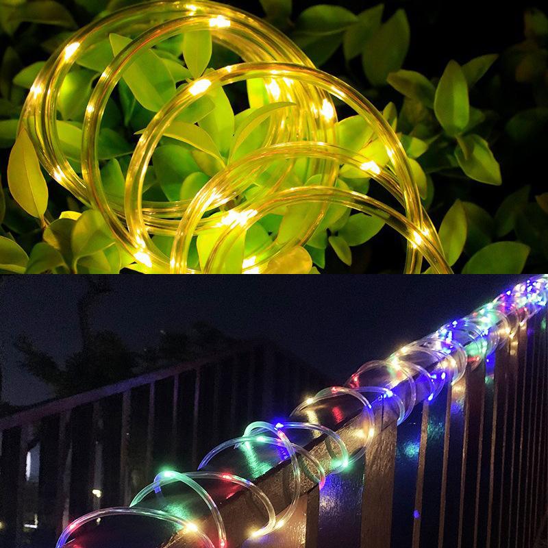 Solar Rope Light 33FT IP65 Multicolor Weatherproof Outdoor LED Copper String Light 100 LEDs 8 Modes for Christmas Party Garden Porch Yard Home Wedding Vacation New Year Decorations