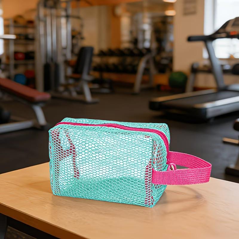 One-piece macaron-colored cosmetic bag, multi-functional cosmetic bag, swimming bag, beach bag, makeup bag, skincare bag, toiletry bag, storage bag, zipper closure, a great gift for friends and family.