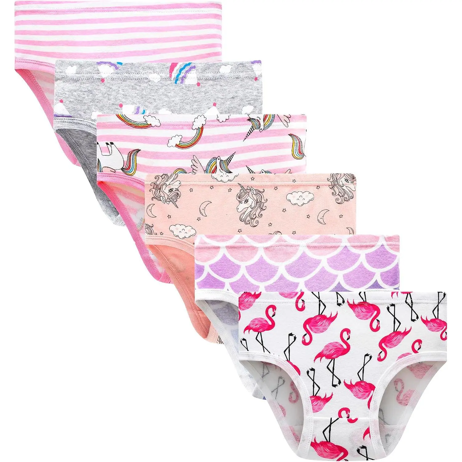 Toddler Soft Cotton Panties Little Big Girls Undies Assorted Underwear