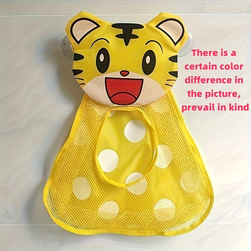 Cartoon-themed Hanging Storage Bag, Water Toy Storage Mesh Bag, Suction Cup Hanging Household Storage Bag, Available in Various Sizes.