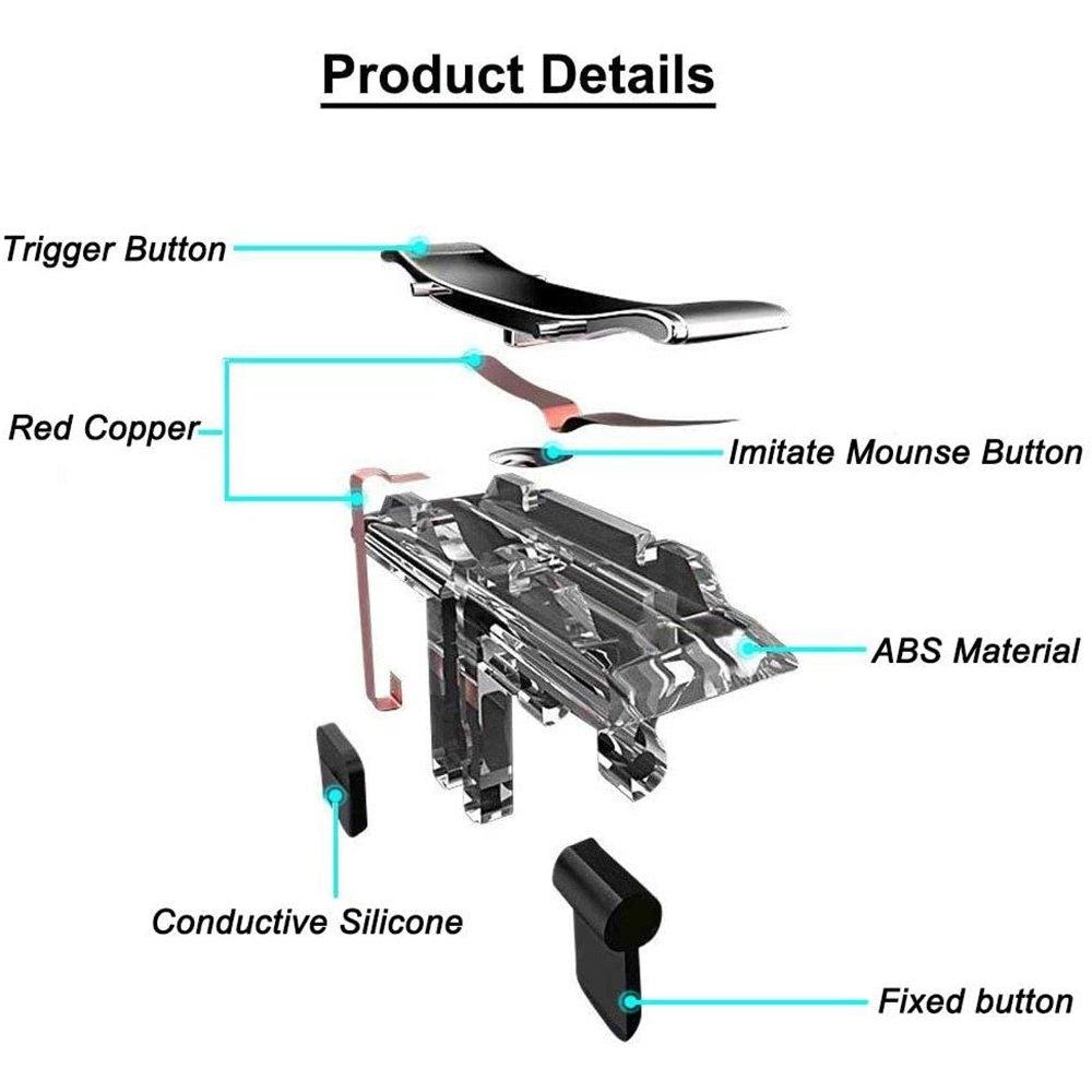 Elevate Your Mobile FPS Game! High Sensitivity Rapid-Fire Trigger for Shooters. Ergonomic Design for Precision Aim. Plug & Play in Seconds. Boost Reaction Speed & Dominate Now!