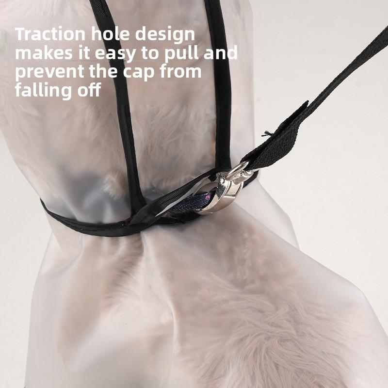 Dog Transparent Waterproof Raincoat Poncho - Multi-Size for Small to Medium Dogs, Breathable, Leash Hole Design, Keeps Dry
