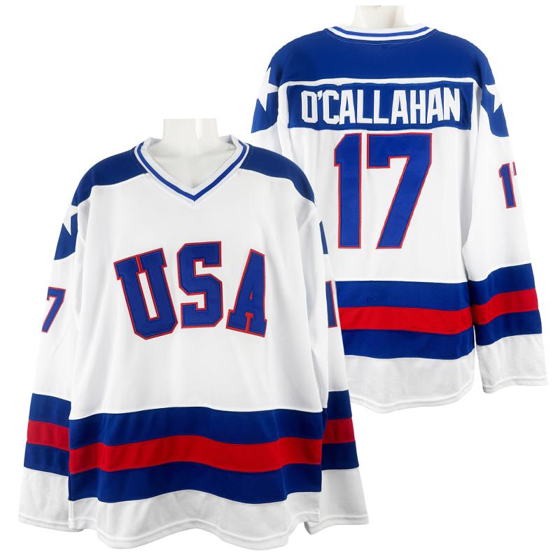 USA 1980 Miracle on Ice Olympic 90s Hockey Jersey O'CALLAHAN #17 ERUZIONE #21 CRAIG #30 Team lce Stitched Lettersand Numbers large size S-3XL white blue Outdoor sportswear vintage style match day sweatshirt Winter Olympics fan merchandise USA 1980 Miracle on Ice Olympic 90s Hockey Jersey O'CALLAHAN #17 ERUZIONE #21 CRAIG #30 Team lce Stitched Lettersand Numbers large size S-3XL white blue Outdoor sportswear vintage style match day sweatshirt Winter Olympics fan merchandise