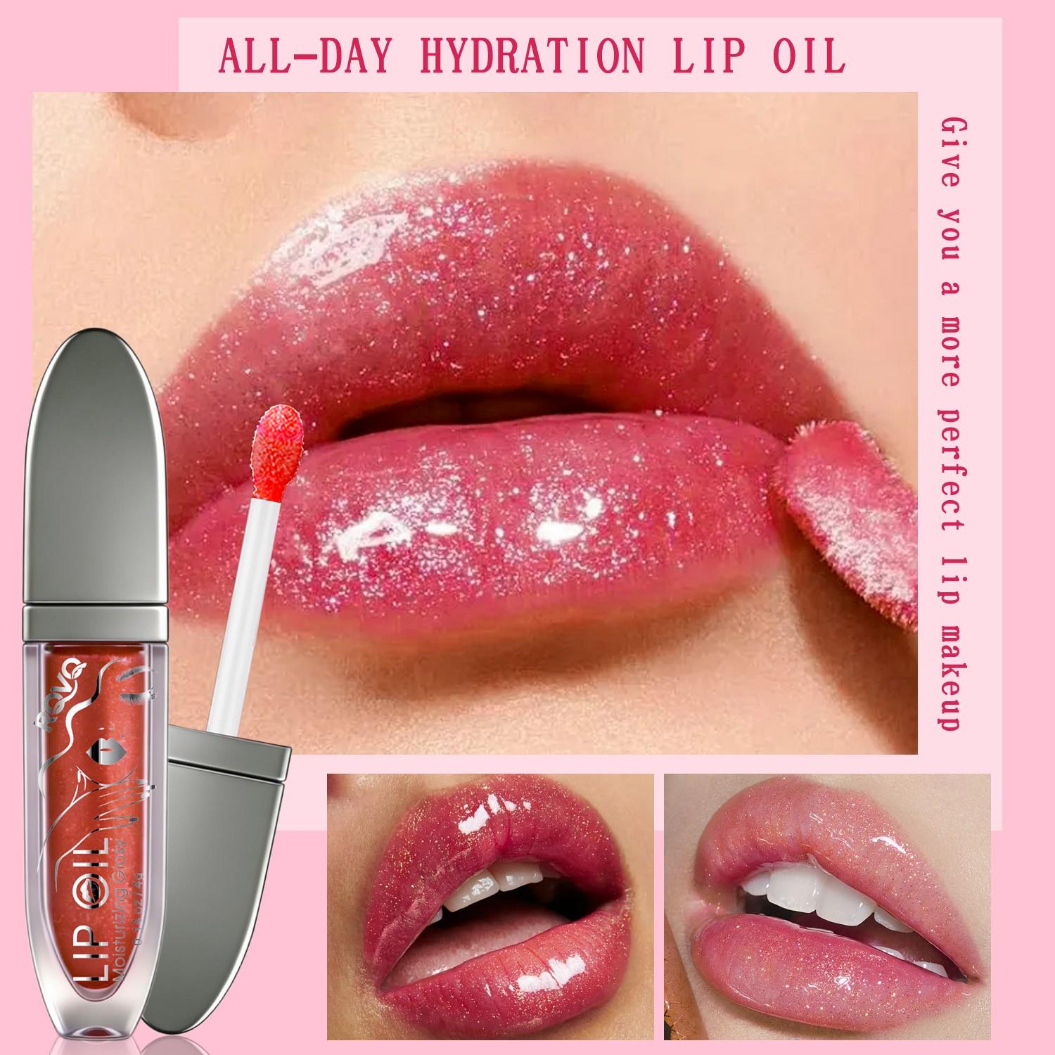 Hydrating Plumping Jelly Lip Gloss, Reduces Fine Lines, Long-Lasting Highlight Liquid Lip Balm, Perfect for All Skin Types, Ideal Gift