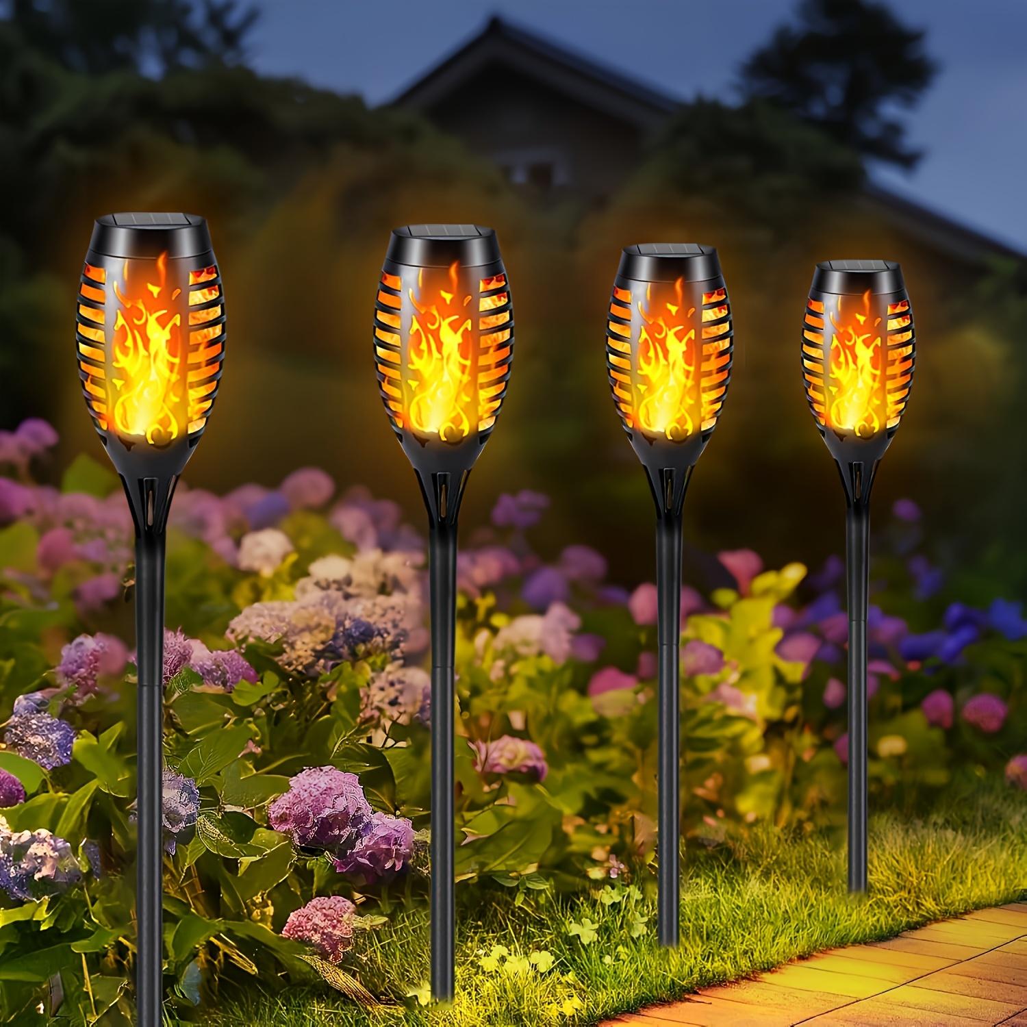 4PCS Solar Torch Lights, Flame Effect LED Outdoor Waterproof Lawn Lights, Landscape Lighting for Garden, Hotel & Beach,needoh,garden lights, Outdoor Patio Lights, Outdoor Pathway Light 4PCS Solar Torch Lights, Flame Effect LED Outdoor Waterproof Lawn Lights, Landscape Lighting for Garden, Hotel & Beach,needoh,garden lights, Outdoor Patio Lights, Outdoor Pathway Light