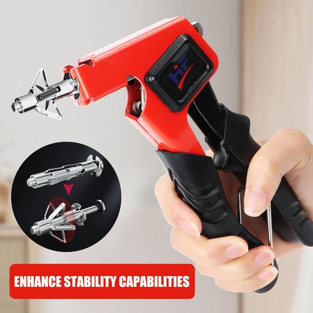 Metal Cavity Dowel Set with  Metal Dowels, Plastic Material Mounting Pliers, Non-Electric, for Cavity Dowel Pliers, Screws in 3 Sizes, Cavity Dowel Pliers, Perfect with Cavity Walls, Plasterboard, Wood Chip