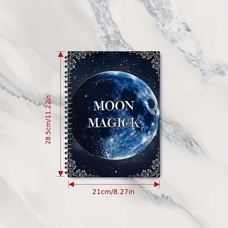 Witch's Moon Journal - Lunar Spell Book for Manifestation & Magic | Moon Phase Tracker with Ritual Templates, Goddess Lore & Grimoire Pages | Celestial Design