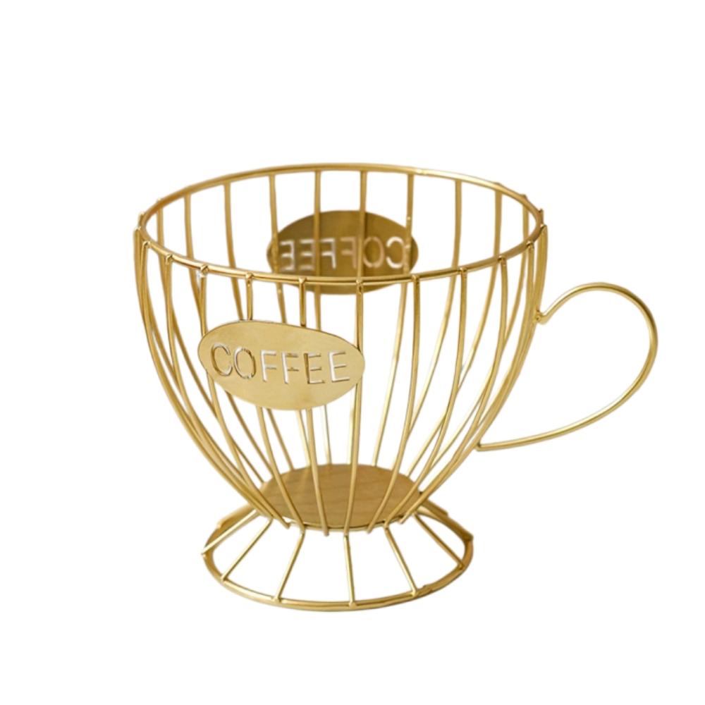 1PCS Black Coffee Capsule Rack Modern Simple Home Snack Candy Storage Basket Coffee Shop Bar Counter Display Rack Storage Rack