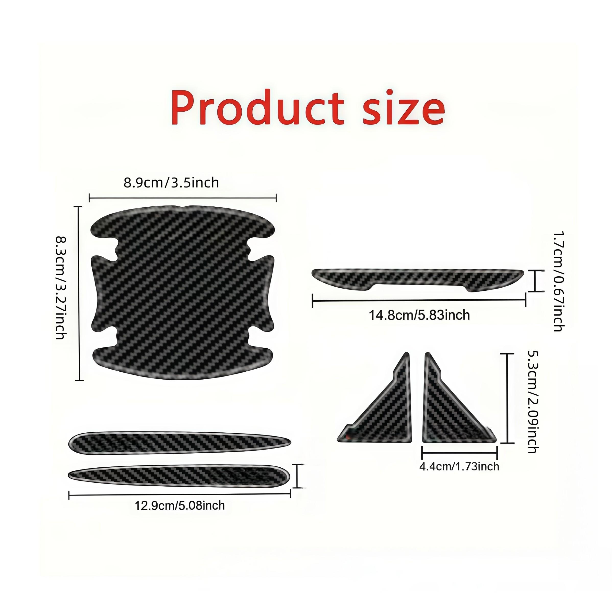 Mazda Car Door Handle Protector Set, Scratch-Resistant & Collision Prevention Film, Fits All Mazda Models, Automotive Accessories