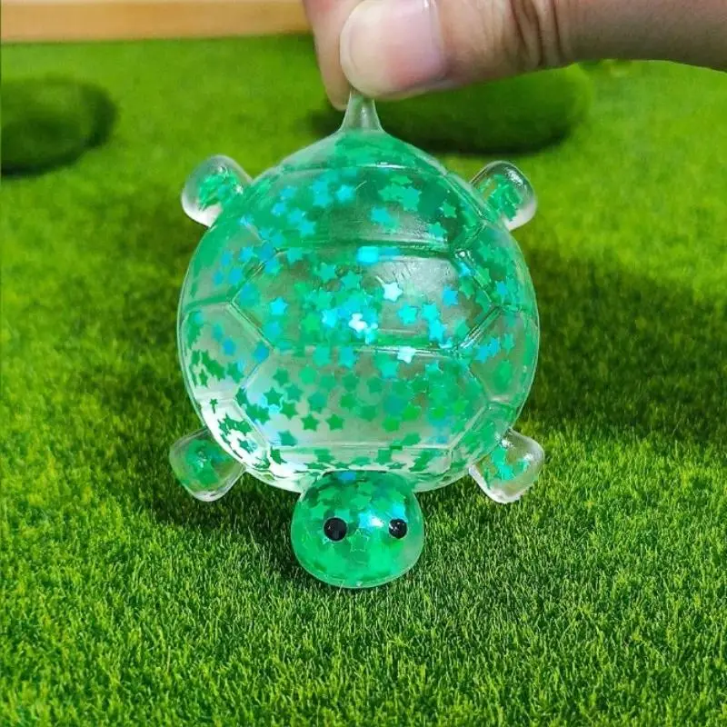 Sensory Soothing Toys, Shiny Squeeze Turtle, Stress Relief Candy Balls, Soft Anti-Anxiety Toys, Party Snacks, Birthday Gifts