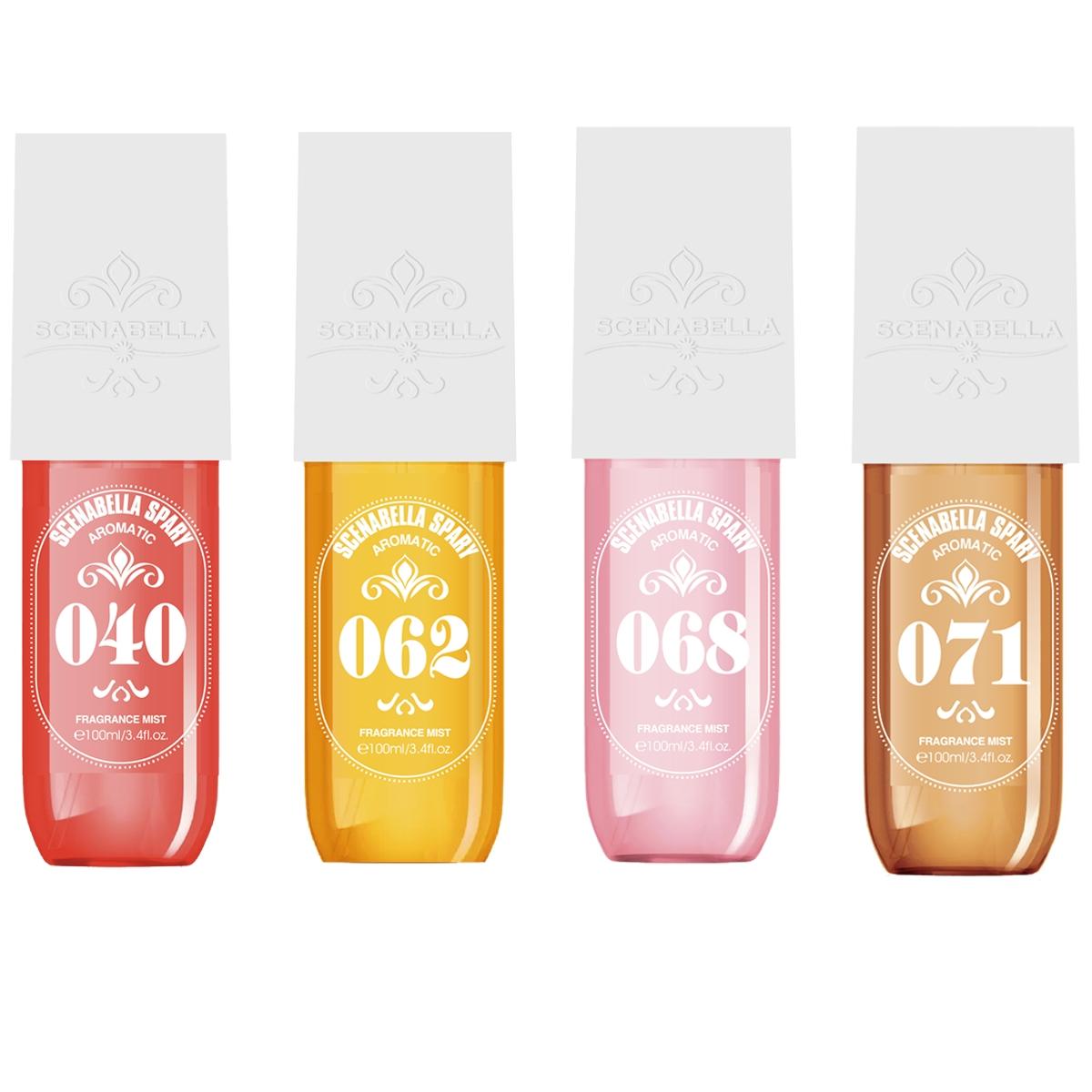 1-4pcs 100ML Floral Eau Perfume Fruity Scented Perfume Spray, Body Hair Mist, Fresh Elegant Long-Lasting Fragrance, Perfect Gift for Girlfriend