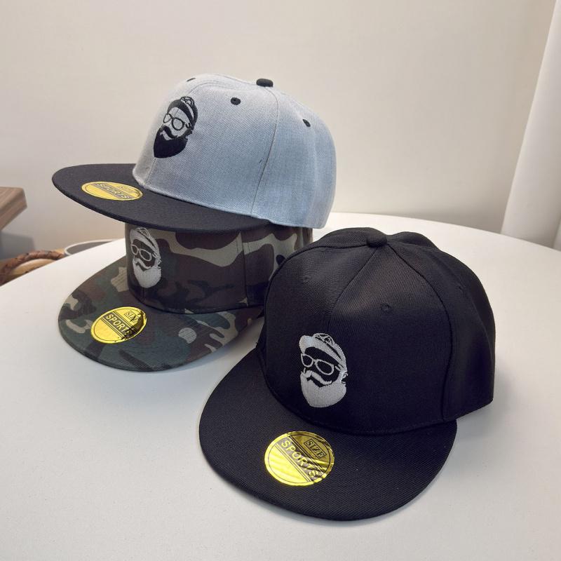 2025 New Spring Hip-Hop Cap with 3D Embroidered Letters, Flat Brim Baseball Cap, Street Casual Street Dance Hat