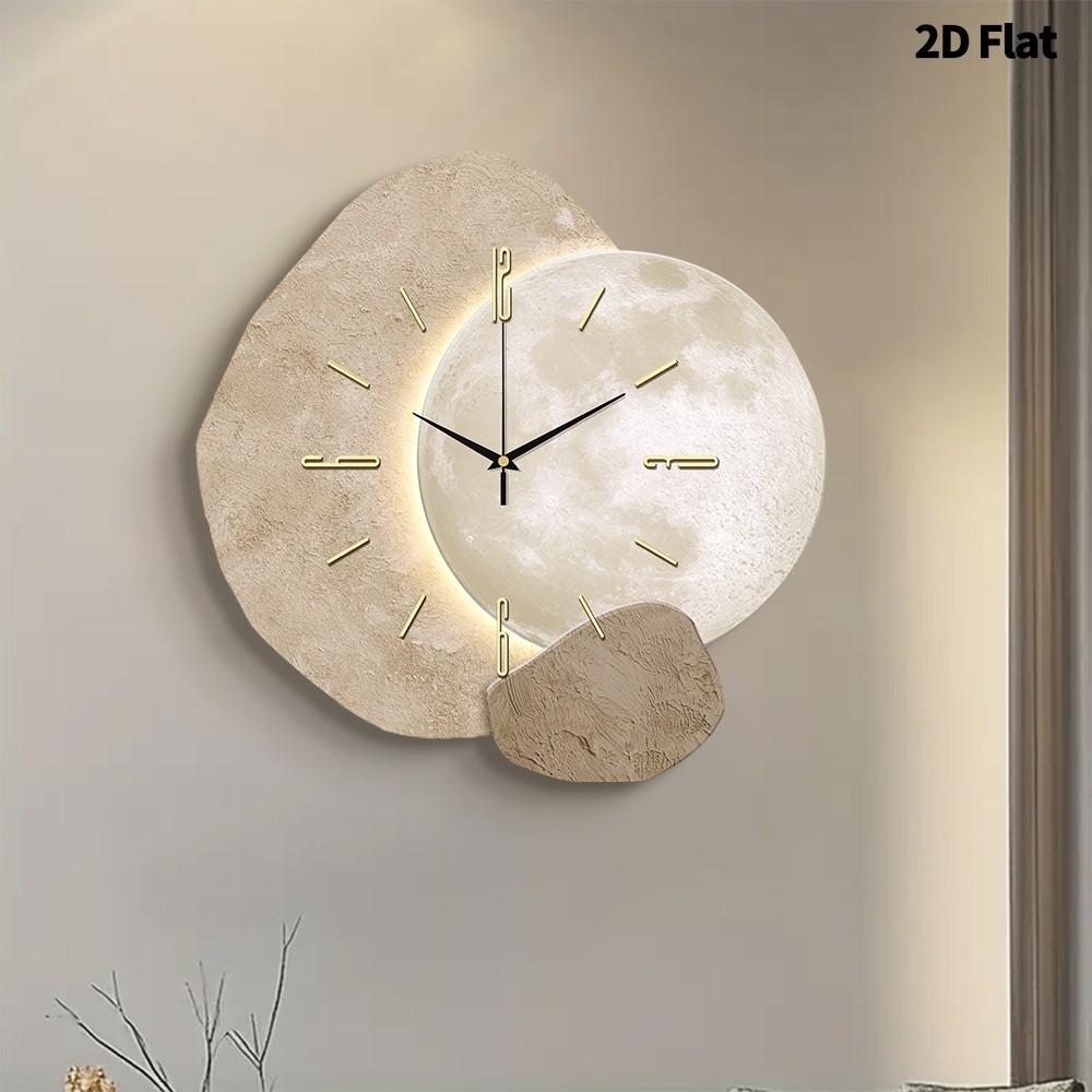 Creative Planet Decorative Wall Clock, Ultra-Quiet Sweep Movement, No Tick-Tick Sound, Perfect for Living Room, Bedroom, Office, Kitchen, Home Decor