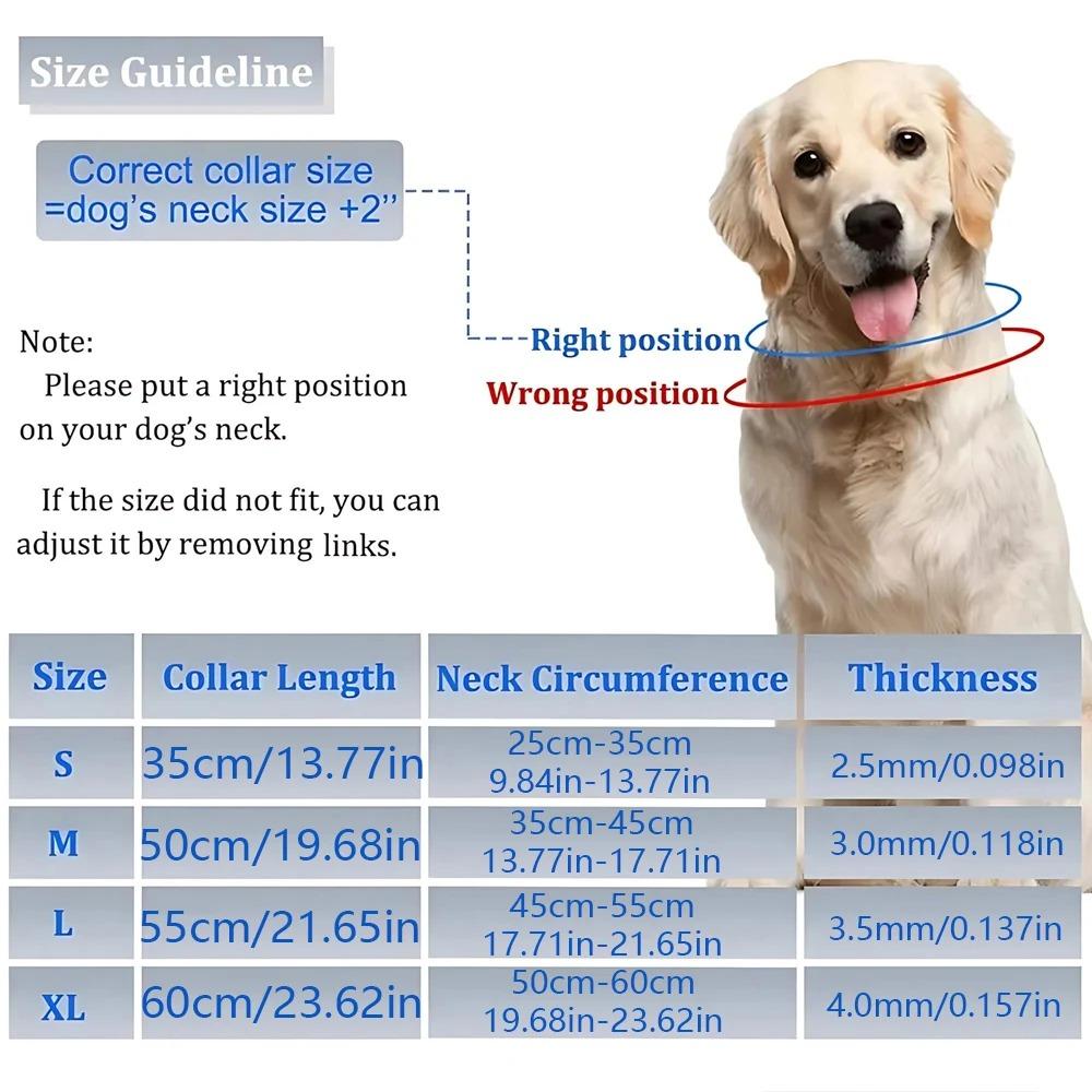 Adjustable Training Collar for Medium & Small Dogs: Stainless Steel Padded Tips, Rubber Anti-Slip Neck & Leash, Quick-Release Safety Buckle, Anti-Choke Design, Comfortable & Secure Pet Training Accessory.