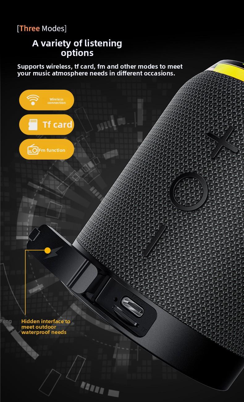 Popular Magnetic 2-in-1 Detachable Portable Bluetooth Speaker RGB Fabric Mini Speaker