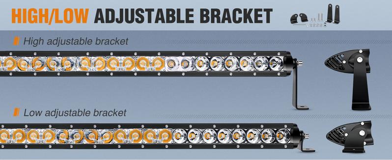 Nilight Led Light Bar Amber 31 Inch 150W Super Slim Spot Flood Combo 14500LM 3D Driving Fog Off Road Lights for Trucks Pickup SUV ATV UTV Boat 4x4