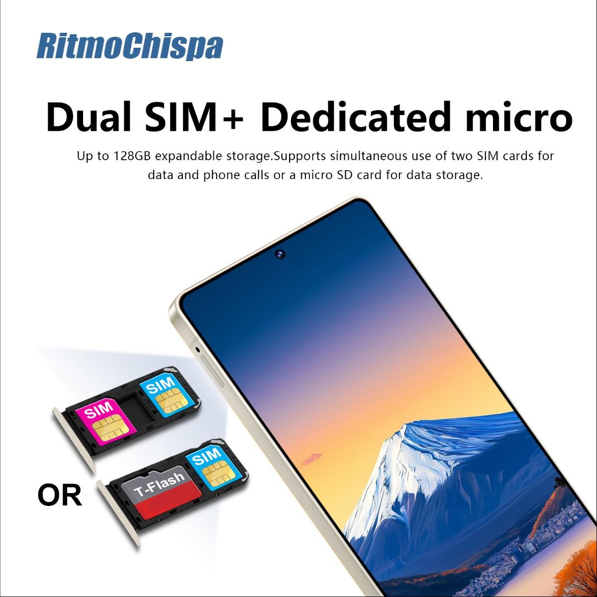 6.6-inch large screen Android phone, 4GB RAM + 64GB ROM, 5MP+16MP cameras, 4G network, dual SIM card support