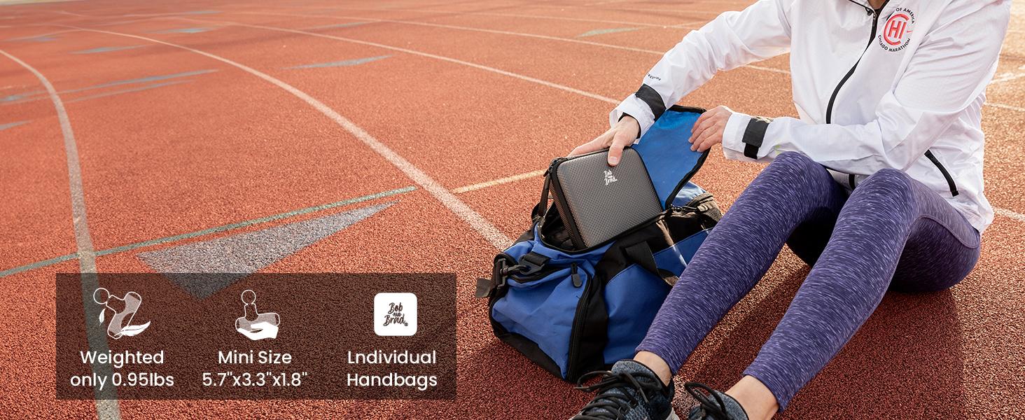 【Bob and Brad&Q2 Mini Massage Gun】Travel-Size Deep Tissue Massager With Carry Box and USB-C, Massage Gun 5 Adjustable Speeds,Percussion Muscle Massage Gun,Home, Gym, or Office,Best Gifts For Women Men