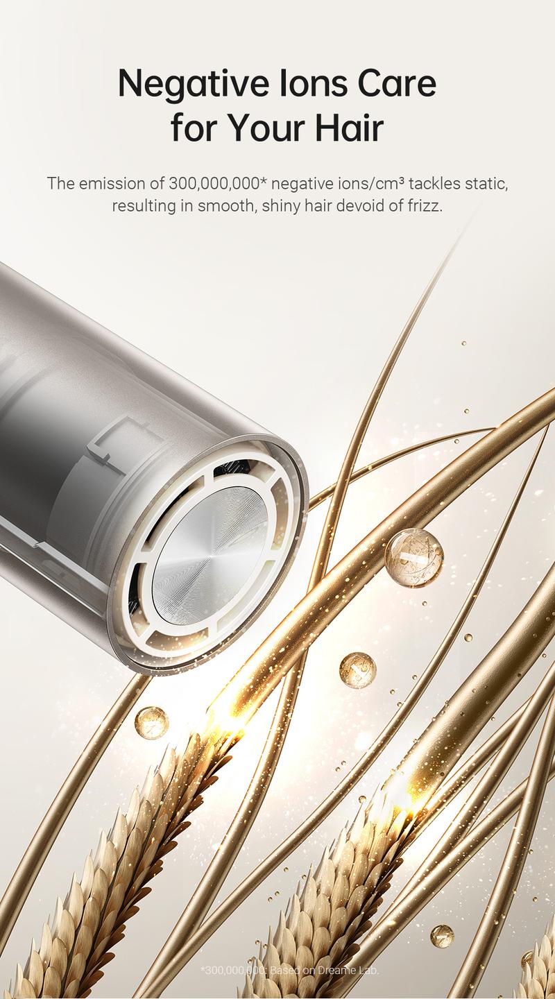 【Black Friday】DREAME Pocket Styling High Speed Hair Dryer Folding Travel Quick Dry Home Curly Hair Negative Ion Hair Dryer Blowdryer Hairdryer Fast Drying