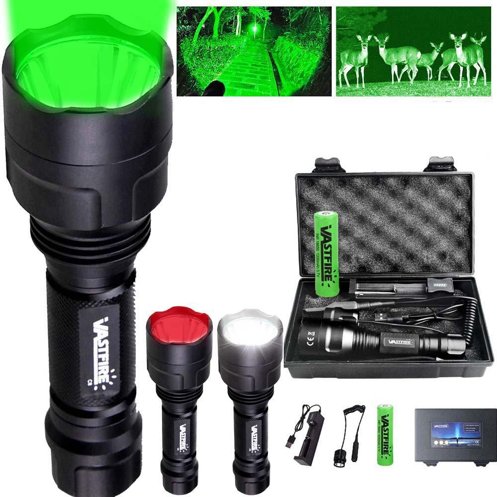 VASTFIRE Ultra Bright Adjustable Tactical Flashlight - High-Power Rechargeable Aluminum Alloy, 350yd Long Range, Hands-Free for Camping, Hiking