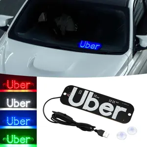 Taxi Windshield LED Indicator Light, Uber Car Identification Lamp, USB Suction Cup Car Decorative Light, Car Signal Light