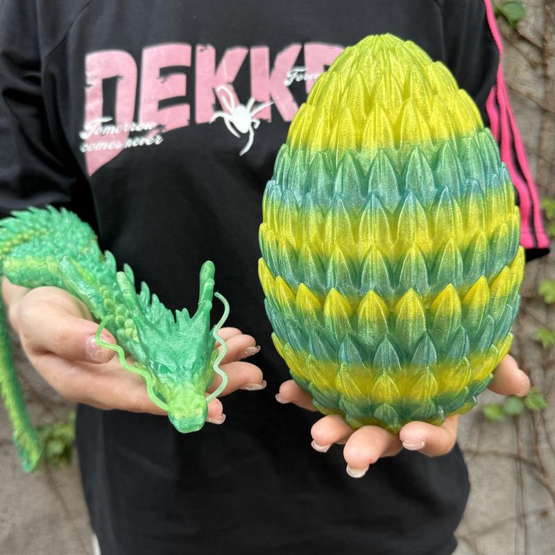 2pcs 3D Printed Dragon Egg Set, Home Decor Desktop Ornament, Halloween Christmas Gift, Birthday Present, Unique 3D Print Statue Figurine, Collectible Room Decor #TOP PICKS