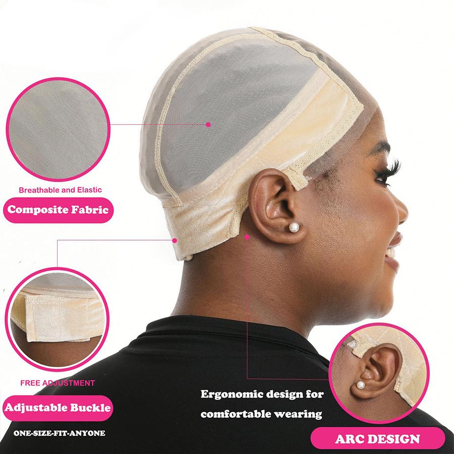 2Pcs Lace Wig Grip Cap for Women 4x5 Transparent Lace Wig Caps Non Slip Wig Gripper for Keeping Wigs In Place Adjustable Wig Cap with Grip Headband Make Your Wigs Glue Free