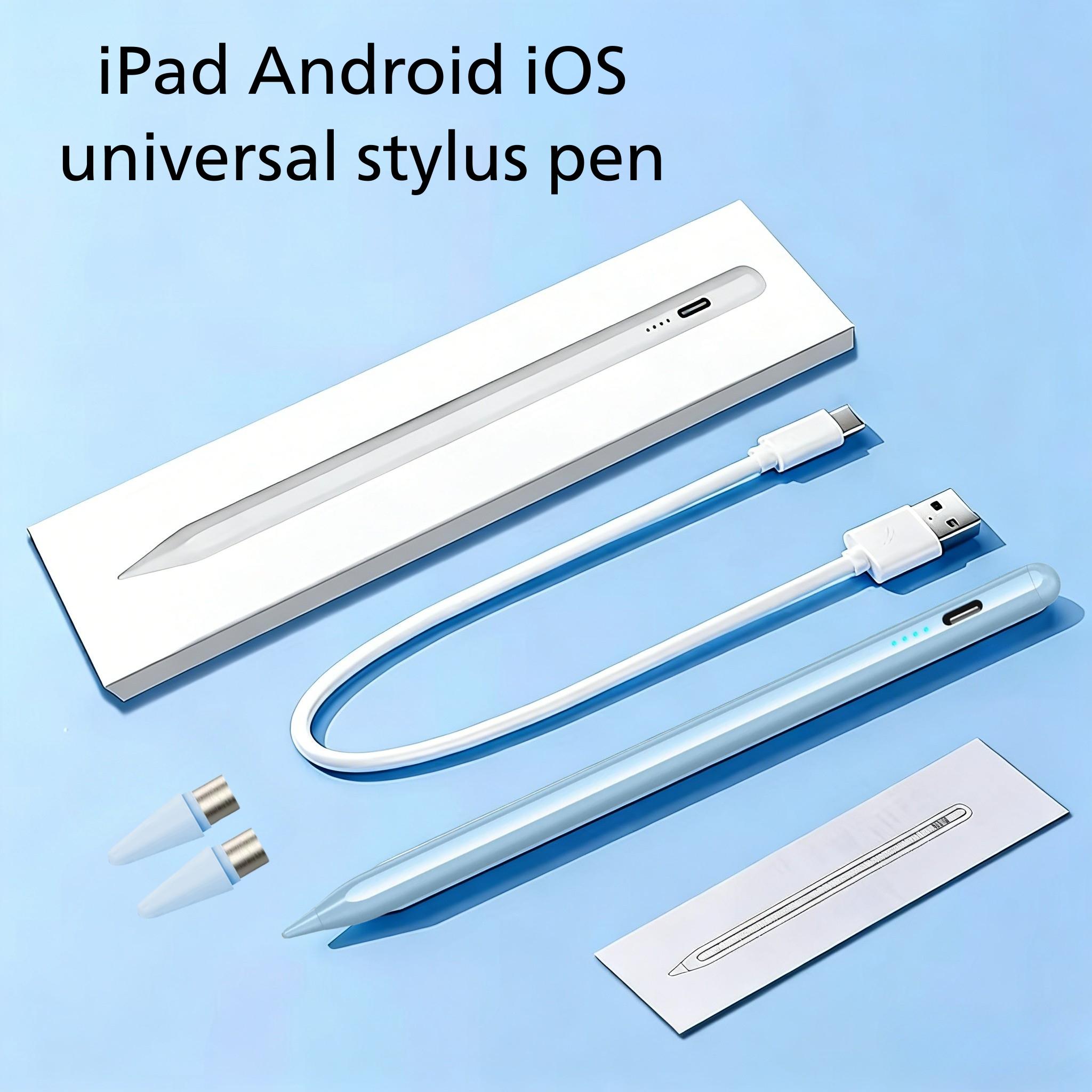 Touchscreen Stylus Pen Compatible with iPhone iPad Android Tablets, Universal Fine Tip Magnetic Adsorption, Lithium Battery