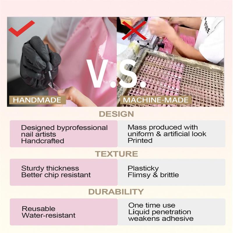 10pcs Handmade Press On Nail Set Extra Long False Nails with Nail Stickers & Blush Charms Box Included for Easy Storage Poly Gel Rhinestone Decor High Quality Glitter 10pcs Handmade Press On Nail Set Extra Long False Nails with Nail Stickers & Blush Charms Box Included for Easy Storage Poly Gel Rhinestone Decor High Quality Glitter