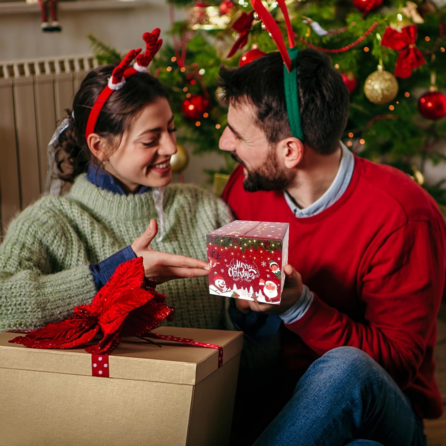 Christmas Cash Gift Box for Friends, Girlfriend, Wife, Sister, Fun Surprise Money Holder, Perfect Holiday Party Accessory, Themed Gift Box